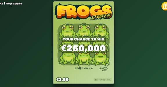 Frogs scratch